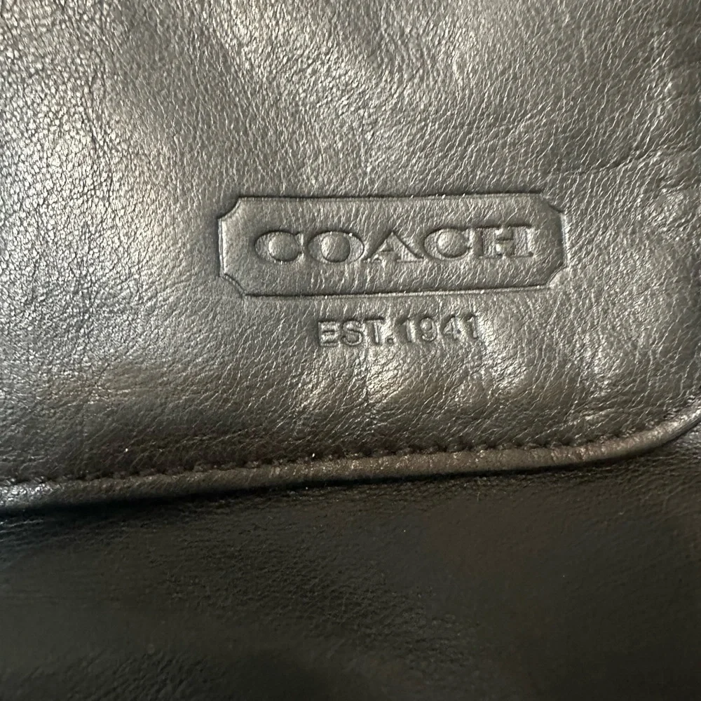 Coach Black Leather Messenger Bag 70226
